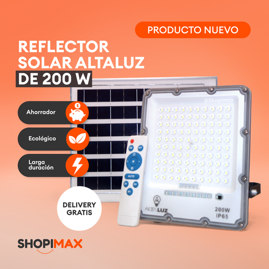 REFLECTOR   SOLAR 200W ALTA LUZ