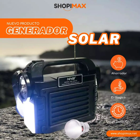 GENERADOR DE ENERGIA SOLAR 2.5W CAFINI